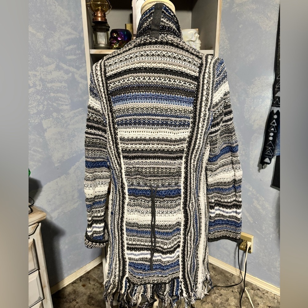 NIC+ZOE Multicolor Fringe Cardigan xl #boho #cottage core #westeren - Picture 7 of 10